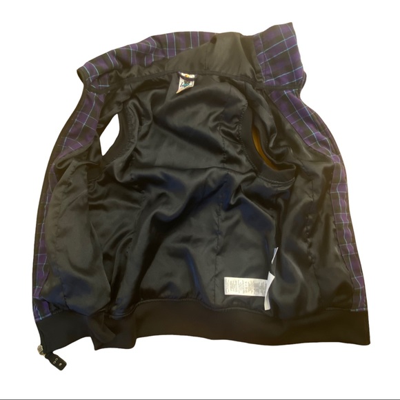 Burton Ho Chi Minh Purple Plaid Dry Ride Hooded Vest Large NWOT - Picture 12 of 16